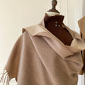 Reversible Fringe Scarf - DippedShop Wholesale - #7427