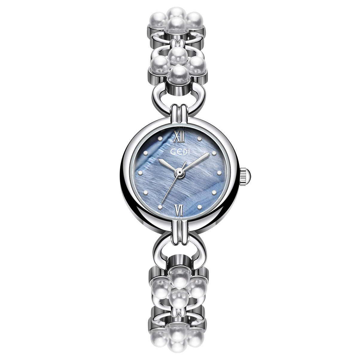 Elegant Pearl Gold Analog Quartz Bnagle Watch MK2SSAS6W6JWA01