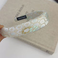 Embroidered Flower Hairband - DippedShop Wholesale - #5091