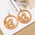Wooden Butterfly Dangle Earrings - DippedShop Wholesale - #6707