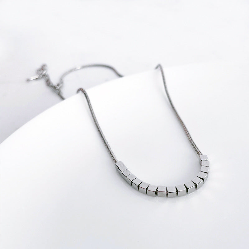 Luxury Titanium Collarbone Necklace - DippedShop Wholesale - #6003