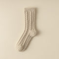 Thickened Cable Knit Winter Crew Socks 6W8FSO883