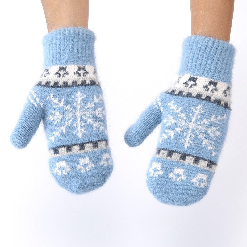 Snowflake Knit Mittens - DippedShop Wholesale - #7235
