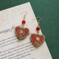 Vintage Ethnic Drop Earrings - DippedShop Wholesale - #7379