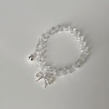 Simple Transparent Crystal Beaded Chain Bracelet 6W6JBR340