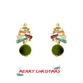 Christmas Tree Dangle Earrings - DippedShop Wholesale - #3715
