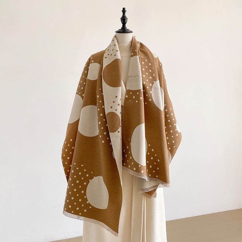 Reversible Polka Dot Scarf - DippedShop Wholesale - #5875