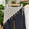 Fashion Hollow Shell Tassel Triangle Knit Headscarf MK2BK6W6HHS18