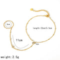 Stylish Gold Plated Zirconia C - DippedShop Wholesale - #9491