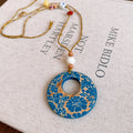 Geometric Resin Pendant Necklace - DippedShop Wholesale - #9555