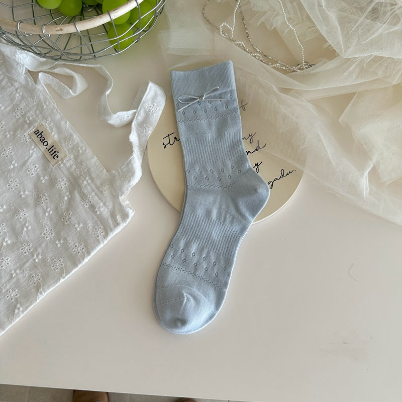 Cute Bow Knot Socks - DippedShop Wholesale - #7507