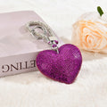 Rhinestone Heart Bag Charm - DippedShop Wholesale - #4627