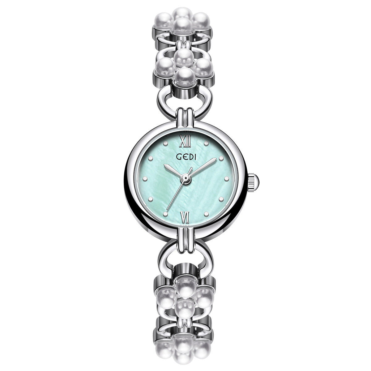 Elegant Pearl Gold Analog Quartz Bnagle Watch MK2SSAS6W6JWA01