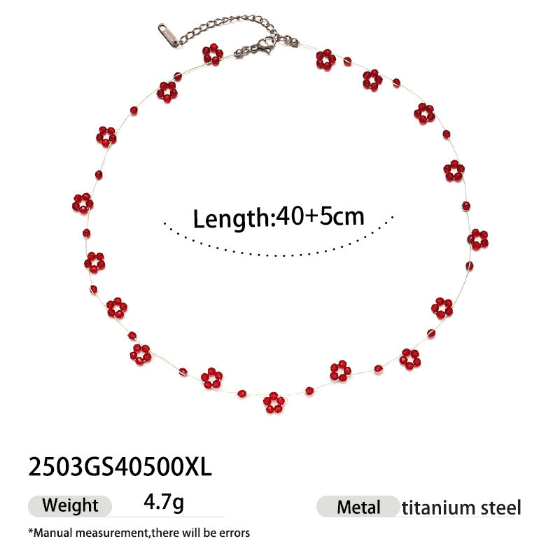 Multi-Layer Beaded Choker Necklace - DippedShop Wholesale - #3507