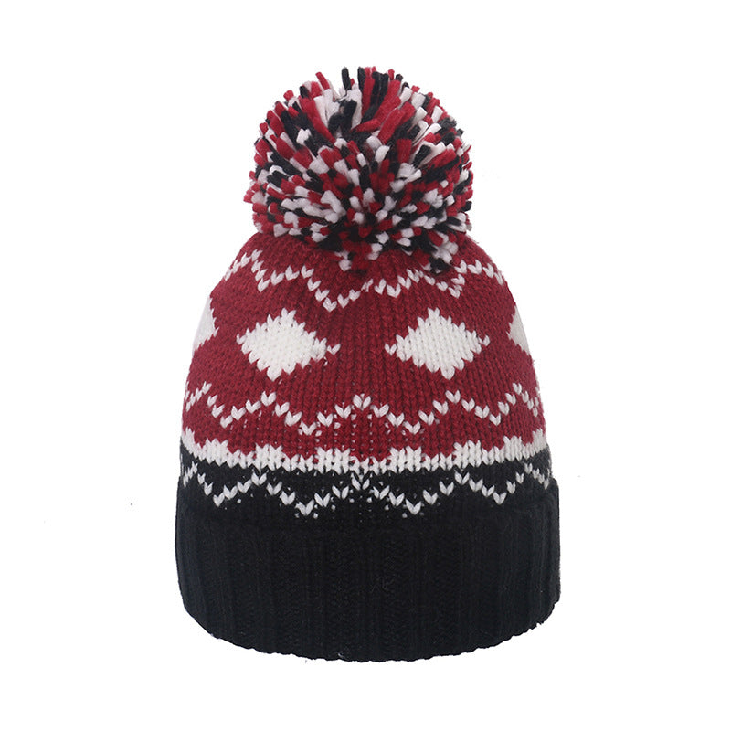 Thick Jacquard Beanie Hat - DippedShop Wholesale - #7443