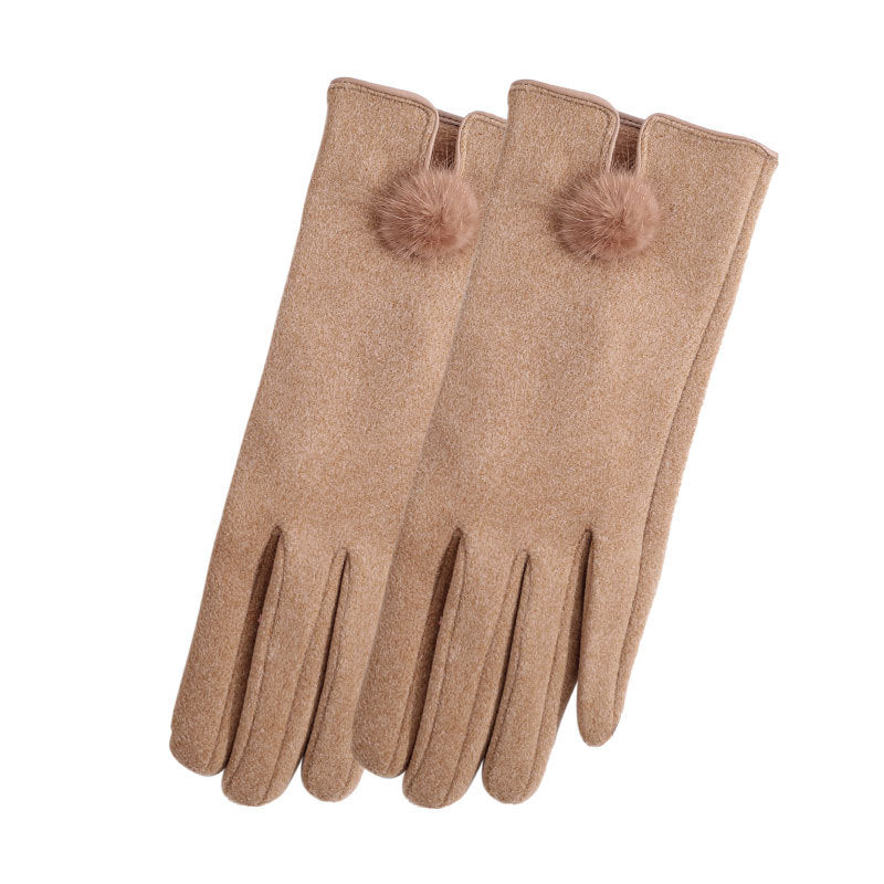 Minimalist Solid Color Full Finger Warm Gloves 6W6GLO79
