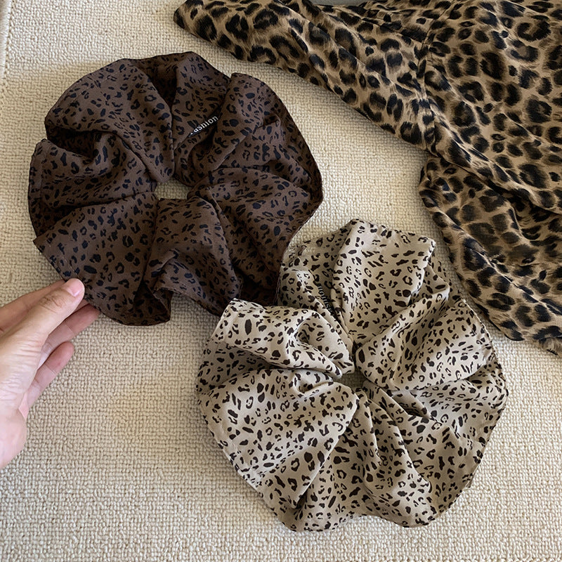 Cute Leopard Print Elastic Soft Scrunchies DP25F958