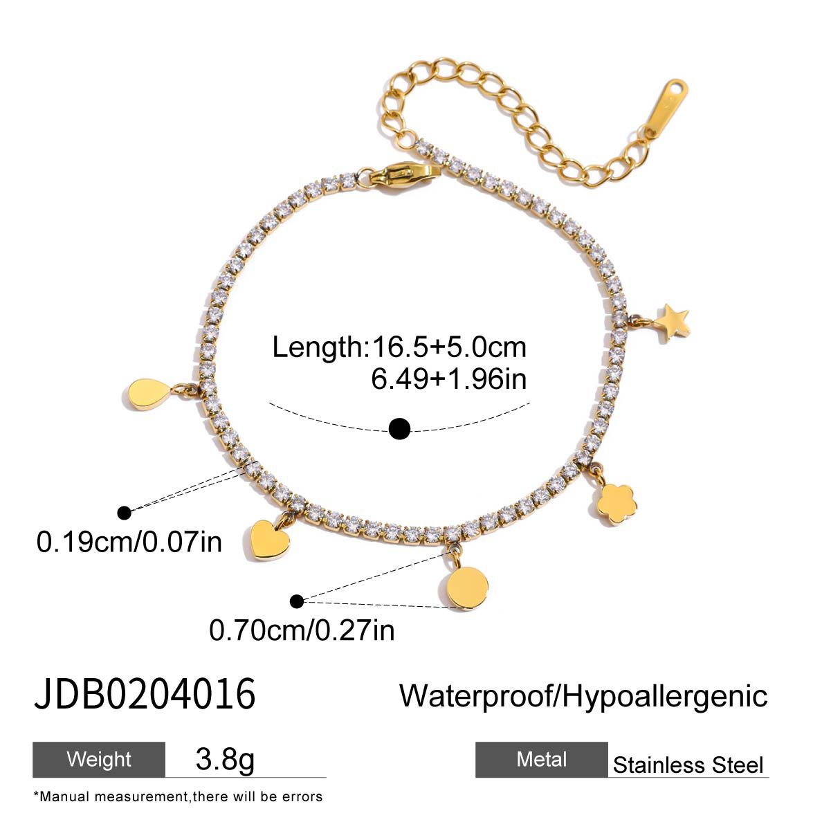 Minimalist Stainless Zircon Bracelet - DippedShop Wholesale - #0675