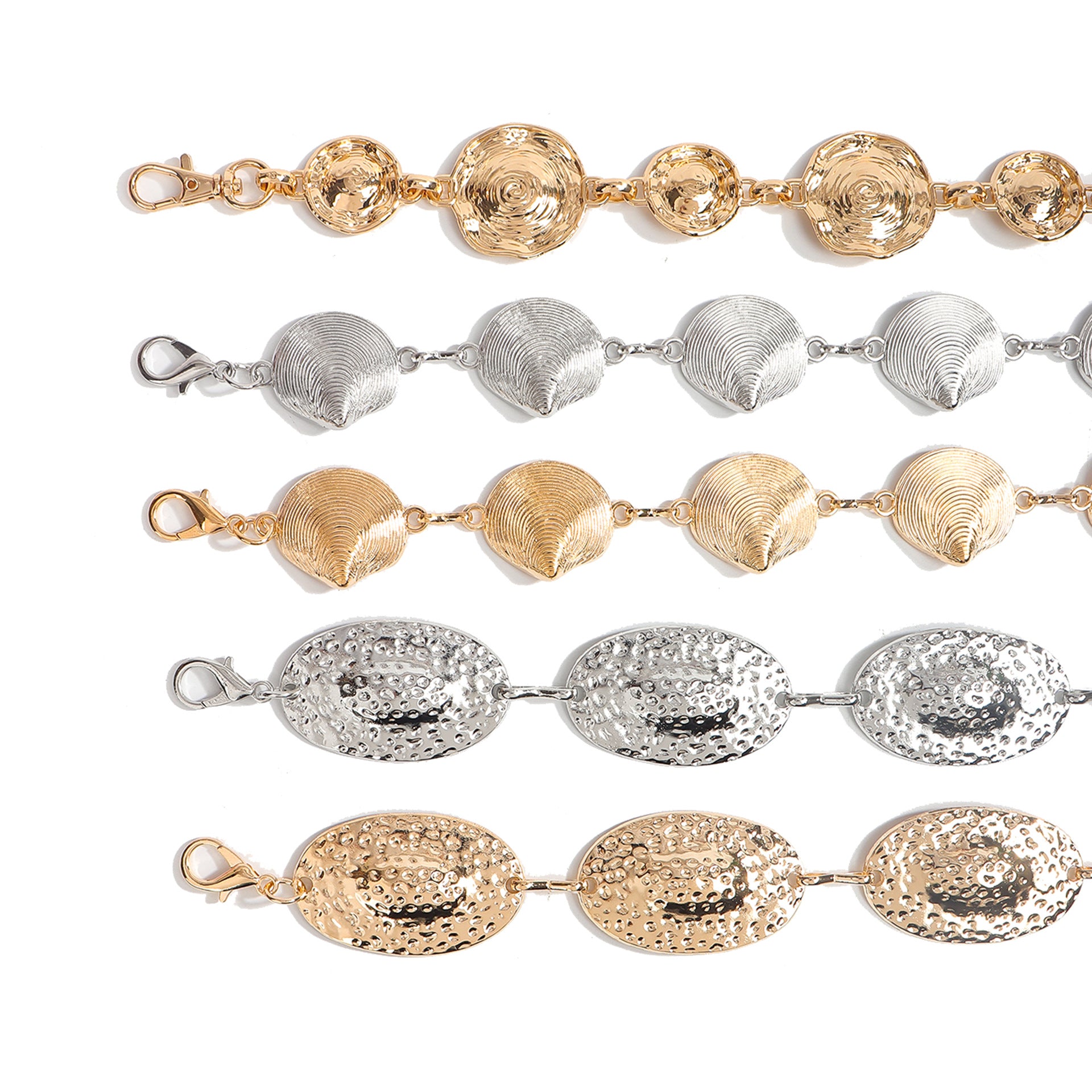 Sexy Oval Shell Gold Plated Wa - DippedShop Wholesale - #3747