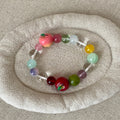 Cute Colorful Bead Apple Stretchy Bracelet 6W6JBR379