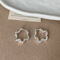 Chunky Hollow Geometric Hoop Earrings - DippedShop Wholesale - #2163