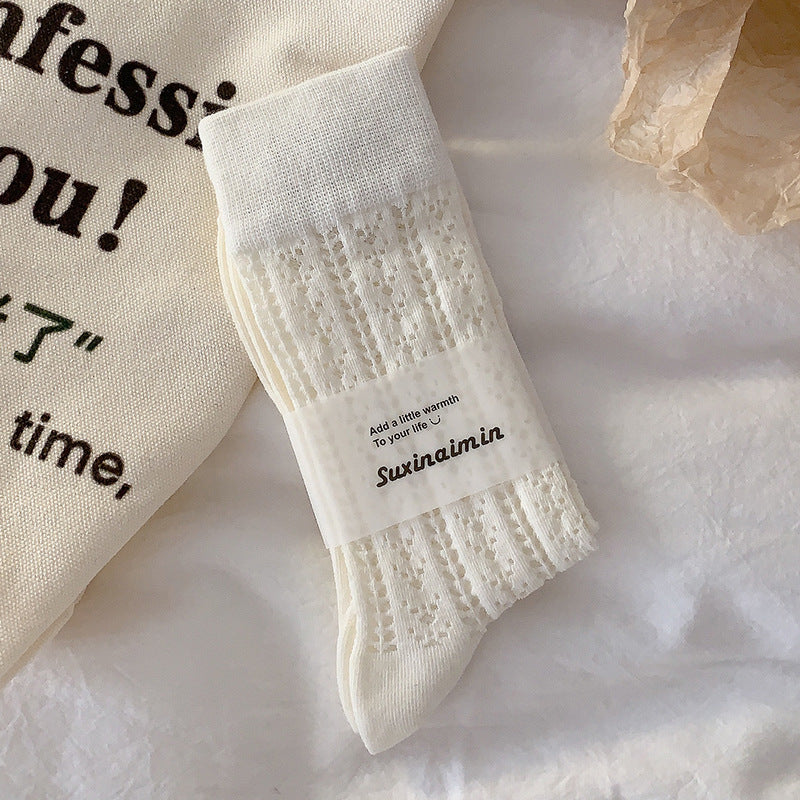 Solid Mesh Breathable Socks - DippedShop Wholesale - #8659