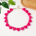 Retro Heart Statement Necklace - DippedShop Wholesale - #8115