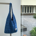 Solid Color Hollow Woven Shoulder Bag 6W10BBG1793