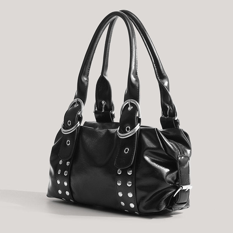 Punk Style Rivet Studded Commute Shoulder Bag 6W10BBG1971