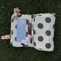 Cute Color Block Polka Dots Portable Makeup Bag MK2BW6S10BOB81