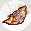 Pleated Floral Neckerchief Scarf - DippedShop Wholesale - #3395