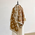 Reversible Floral Tassel Shawl Scarf - DippedShop Wholesale - #9395