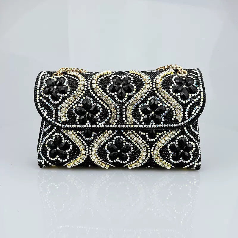 Elegant Rhinestones Flap Over Evening Bags 6W10BBG1943