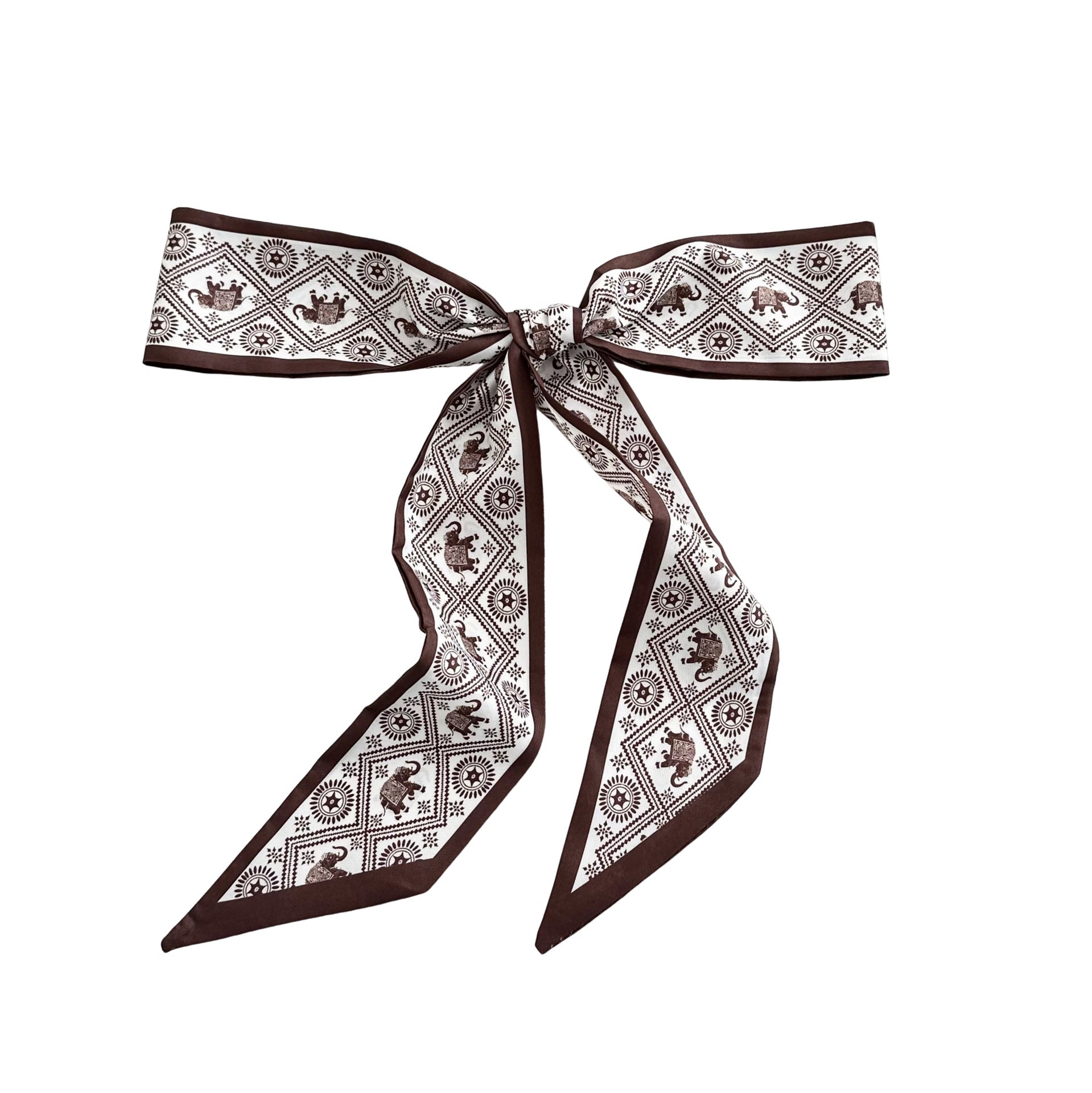 Floral Silk Headscarf with Waist Belt - DippedShop Wholesale - #0531