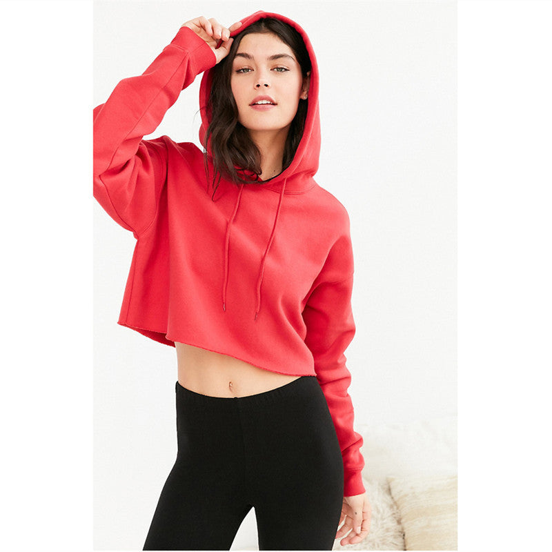 Loose Hooded Short Hoodie - DippedShop Wholesale - #9811