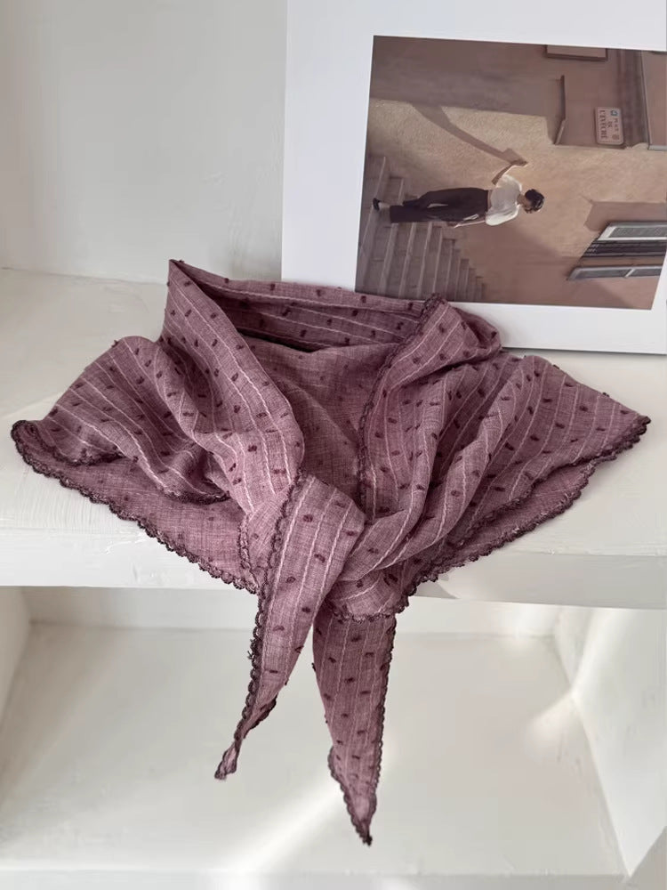Simple Striped Polka Dot Versatile Head Scarf MK2BW6W6NSI18