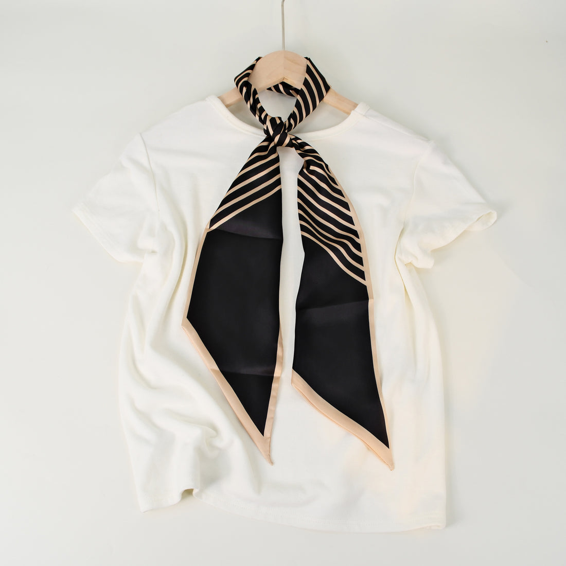 Striped Silk Scarf - DippedShop Wholesale - #5139
