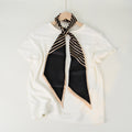 Striped Silk Scarf - DippedShop Wholesale - #7907
