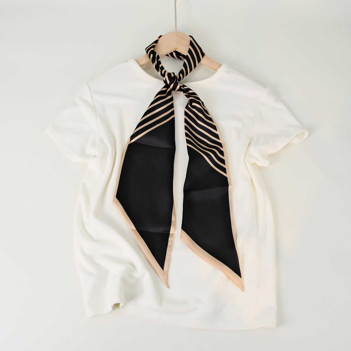 Striped Silk Scarf - DippedShop Wholesale - #7907