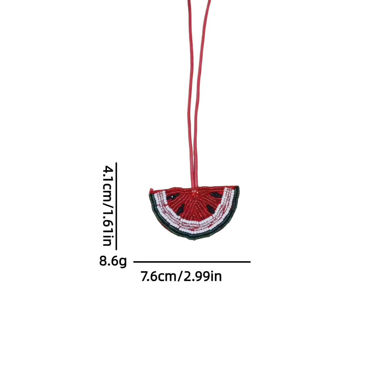Fresh Handmade Beads Cherry Pendant Bag Charm 6W10BBC801