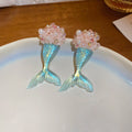 Elegant Rhinestone Flower Ball Stud Earrings 6W6JER761