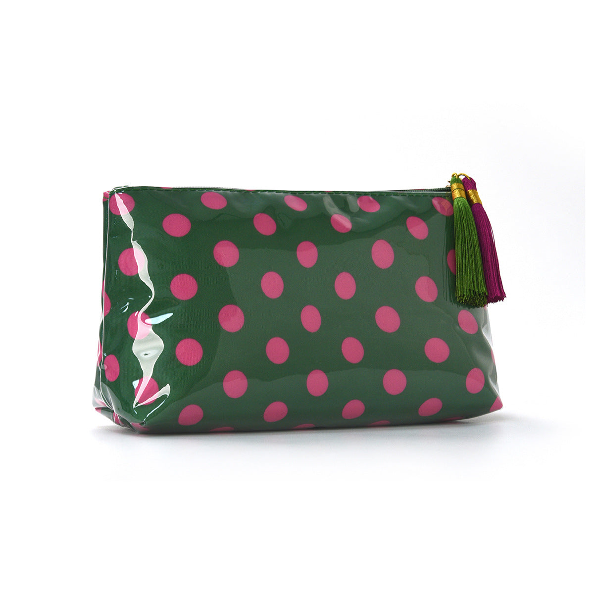 Vintage Polka Dots Waterproof PVC Cosmetic Bags MK2BLW6C5CO06