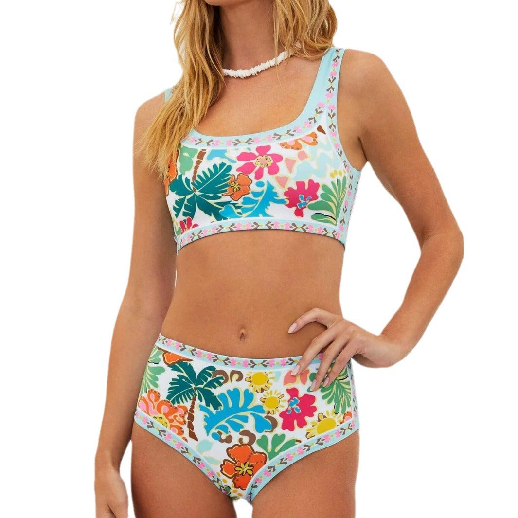 Sexy Floral Backless Bikini - DippedShop Wholesale - #3011