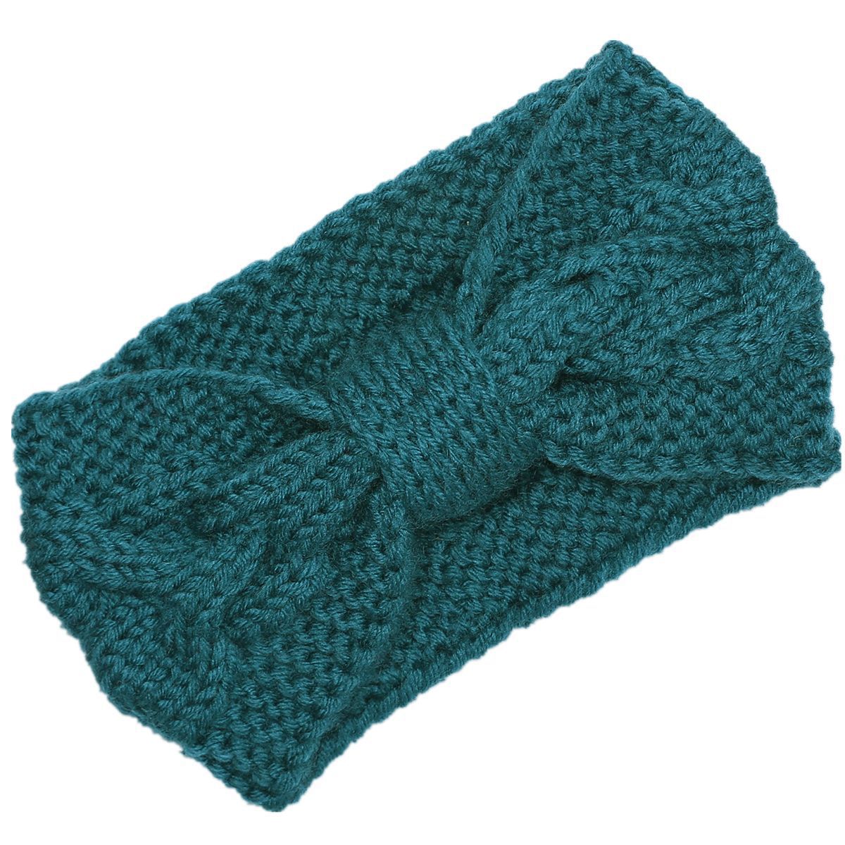 Bowknot Cable Knit Turban Headband - DippedShop Wholesale - #0787