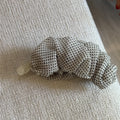 Elegant Polka Dots Ruffled Banana Hair Clip 8AS6HCP385L