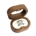 Oval Walnut Ring Box - DippedShop Wholesale - #8243