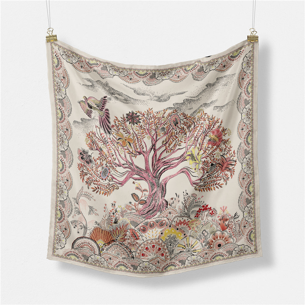 Abstract Silk Square Scarf - DippedShop Wholesale - #2483
