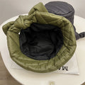 Winter Quilted Puffer Lightweight Warm Bucket Hat 6W6HAT928