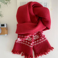 Fair Isle Knit Scarf - DippedShop Wholesale - #0531