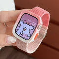 Color Block Nylon Weave Watch Band 6W6JWA141